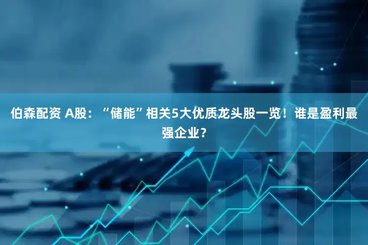 伯森配资 A股:“储能”相关5大优质龙头股一览!谁是盈利最强企业?
